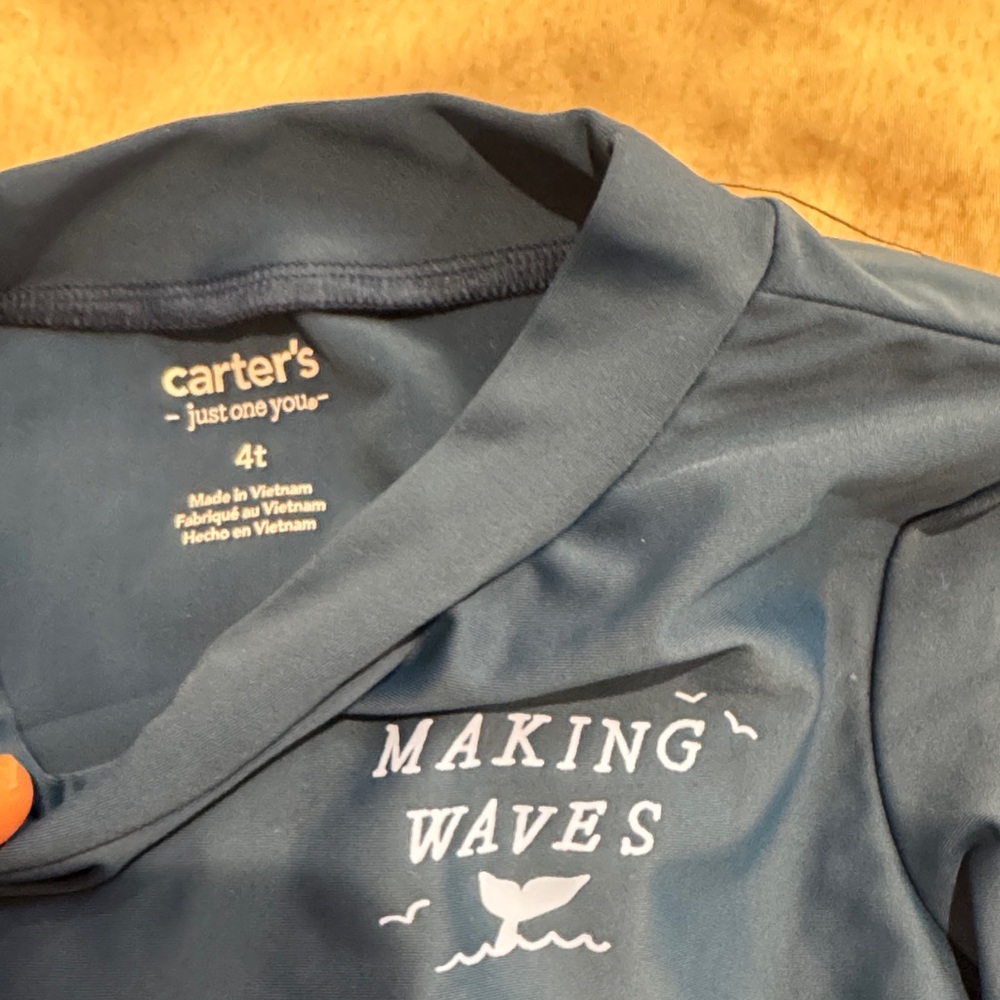 Carter's Ocean Blue Rash Guard - Picture 2 of 3